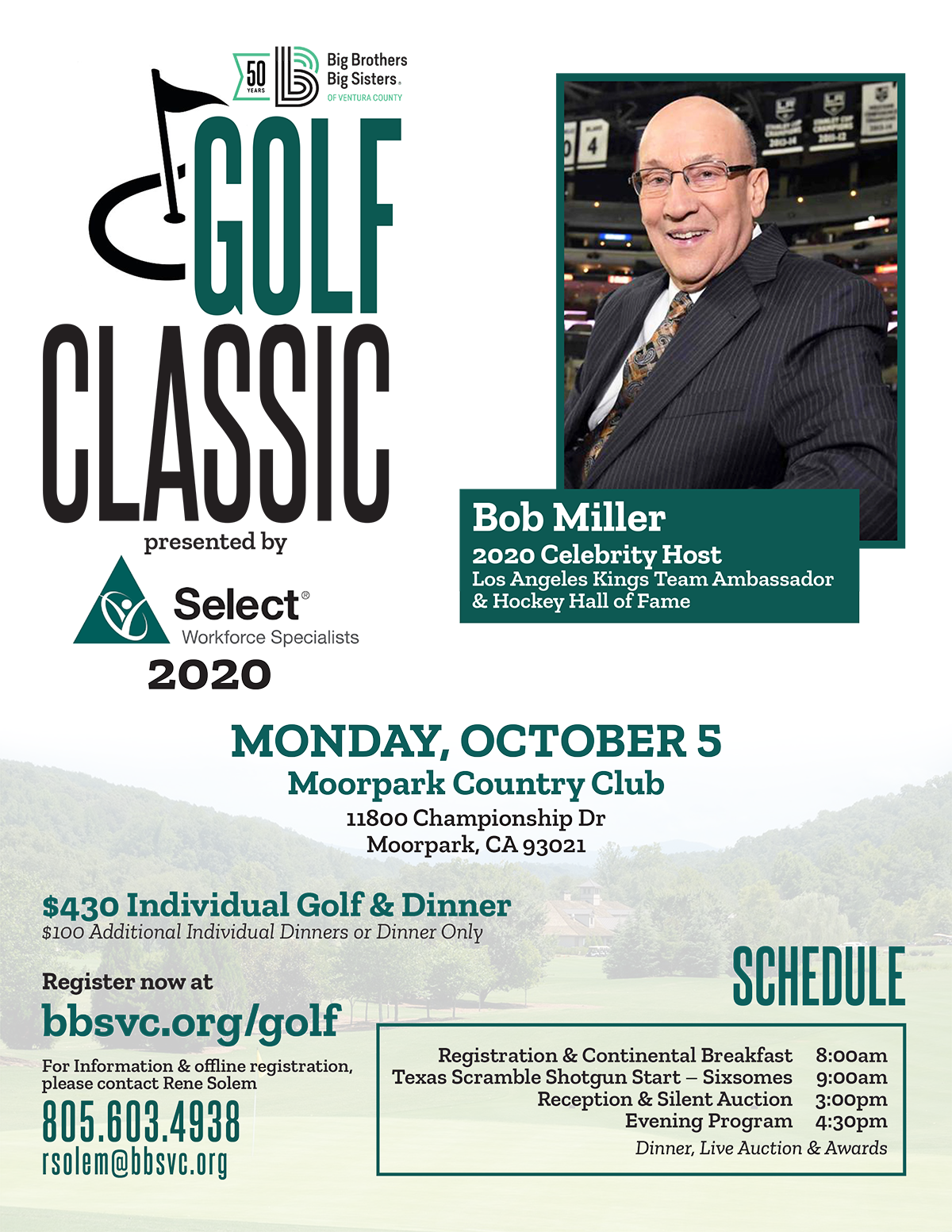 Golf Classic 2020 flyer